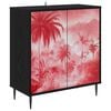 vidaXL Credenza AACHEN Rovere Nero 69 x 33 x 76 cm