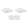 vidaXL Set di Piumoni 3 pcs Bianco Microfibra e Piuma d'Oca