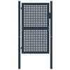 vidaXL Cancello per recinzione antracite 102x175 cm in acciaio