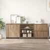 vidaXL Credenza con cassetto 3 pcs Rovere artigianale 70 x 41 x 75 cm