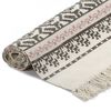 vidaXL Tappeto Kilim in Cotone 160x230 cm con Motivi Grigi/Rosa