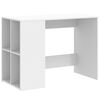 vidaXL Scrivania Bianca 102x50x75 cm in Legno Multistrato