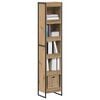 vidaXL Armadio per Libri Rovere Artigianale 80 x 30 x 155 cm