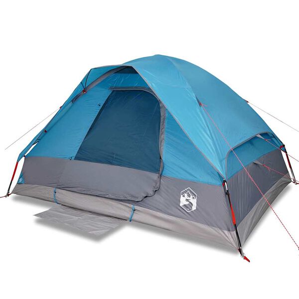 vidaXL Tenda da Campeggio a Cupola per 2 Persone Blu Impermeabile