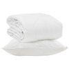 vidaXL Duvet Estivo con cuscino 2 pz Bianco Microfibra