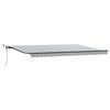 vidaXL Tenda Retrattile Automatica LED Antracite e Bianco 500x300 cm