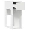 vidaXL Supporto a Torre per Computer con Cassetto Bianco 30x44x74 cm