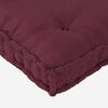 vidaXL Cuscino per Divano Bordeaux 120 x 80 x 12 cm Tessuto