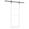 vidaXL Porta scorrevole ORKDAL Bianco e Nero 93 x 232 cm