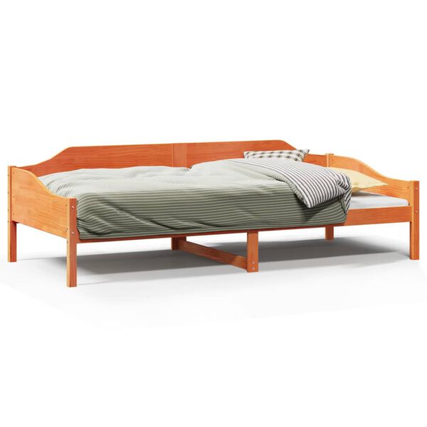 vidaXL Letto senza Materasso Marrone Cera 90x190 cm in Legno di Pino