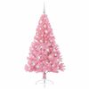 vidaXL Albero di Natale artificiale con luci integrate Rosa 150 cm PVC