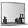 vidaXL Specchio da Bagno Grigio Sonoma 40x10,5x37 cm Legno Multistrato