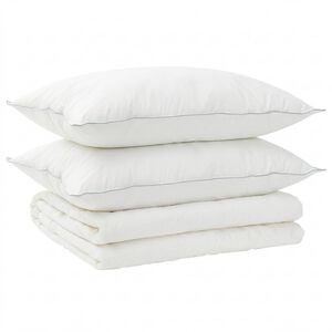 vidaXL Set di piumone e cuscini 3 pz 200x200 cm Estate 140 GSM Lana