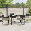 vidaXL Set da Pranzo per Giardino 5 pcs Grigio chiaro polyrattan