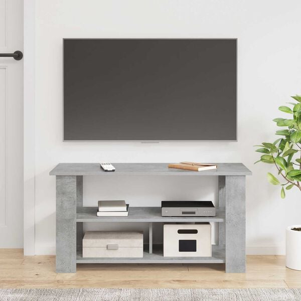 vidaXL Supporto TV Grigio cemento 100 x 40 x 50 cm