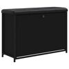 vidaXL Panca Porta Scarpe con Cassetto Ribaltabile Nera 82x32x56 cm