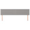 vidaXL Testiera Grigio Chiaro 180x5x78/88 cm in Tessuto