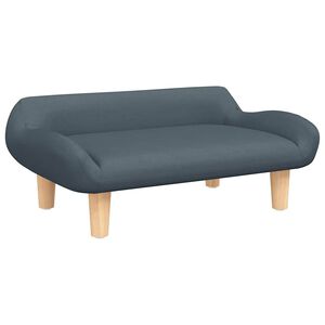 vidaXL Lettino per Cani Grigio Scuro 70x40x24 cm in Tessuto