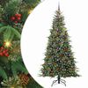 vidaXL Albero di Natale Artificiale con Rami Pieghevoli Verde 240 cm