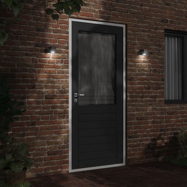 vidaXL Applique per Esterni Nera in Alluminio Pressofuso