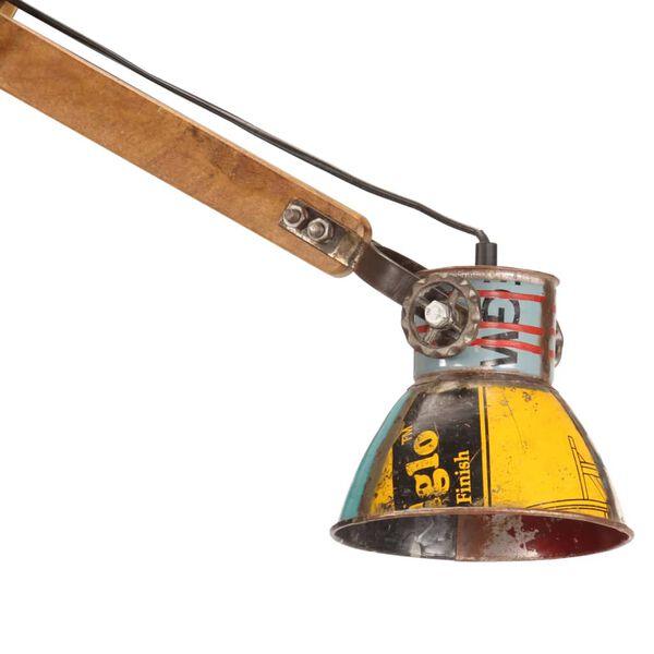 vidaXL Lampada da Parete in Stile Industriale Rotonda Multicolore E27