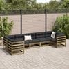 vidaXL Set Divani da Giardino 7 pz in Legno Impregnato di Pino