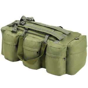vidaXL Borsone da Viaggio Stile Militare 3 in 1 45 L Verde Oliva