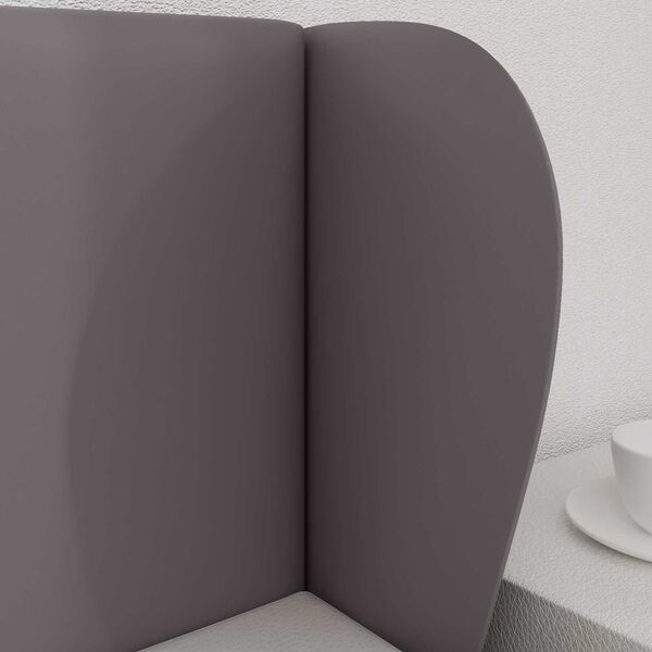 vidaXL Orecchia della Testata Grigio Sfumato 40 x 23 x 6 cm PVC