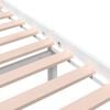 vidaXL Giroletto Bianco in Legno Massello 150x200 cm King Size