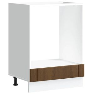 vidaXL Armadio Forno Lucca Rovere Marrone in Legno Multistrato