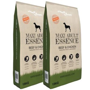 vidaXL Cibo Premium Cani Maxi Adult Essence Beef & Chicken (2 x 15 kg)