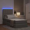 vidaXL Letto con contenitore e LED Talpa 90 x 200 cm Poliestere