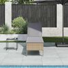 vidaXL Lettino Prendisole con Cuscini Beige 55x200x44 cm in Polyrattan