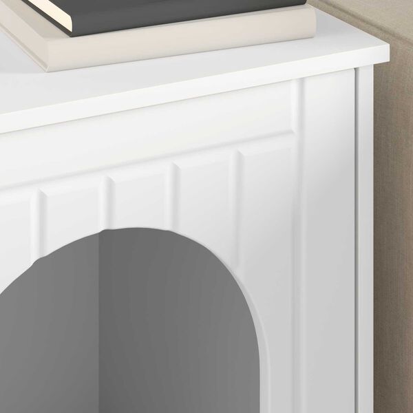 vidaXL Casa per Gatti Bianco 53 x 52 x 62 cm Legno multistrato