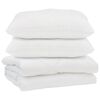 vidaXL Piumone con cuscino 3 pz Bianco Microfibra