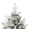 vidaXL Albero di Natale Artificiale con Neve Verde 210 cm in PVC e PE