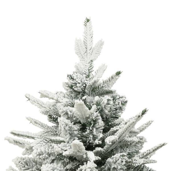 vidaXL Albero di Natale Artificiale con Neve Verde 210 cm in PVC e PE