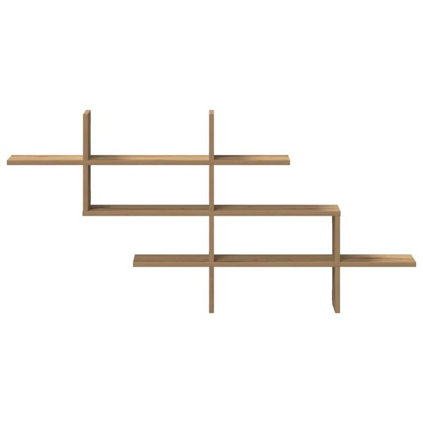 vidaXL Mensola a Muro Rovere Artigianale 124,5x18x60,5cm in Truciolato
