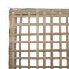 vidaXL Sedia da Giardino 2 pcs Beige 53 x 60 x 85cm polyrattan