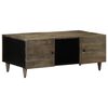 vidaXL Tavolino Grigio Chiaro 100x54x40cm in Legno Massello di Mango