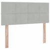 vidaXL Letto con Contenitore Grigio chiaro 120 x 190 cm Velluto