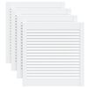 vidaXL Ante a Lamelle 4 pz Bianche 61,5x59,4 cm in Legno di Pino