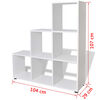 vidaXL Libreria Scalare / Scaffale Espositore 107 cm Bianco