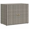 vidaXL Mobile Portaoggetti da Giardino Grigio 100x55,5x80cm Polyrattan