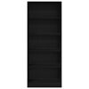 vidaXL Guardaroba Rovere Nero 80 x 50 x 200 cm Legno ingegnerizzato