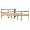 vidaXL Letto per Anziani con Testiera 140x200 cm Legno Massello Pino