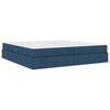vidaXL Letto con contenitore e materasso Blu 200 x 200 cm Poliestere
