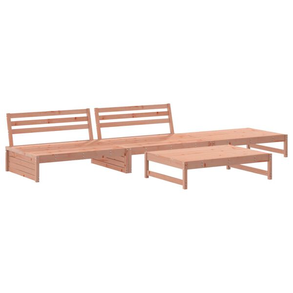 vidaXL Set Salotto da Giardino 4 pz in Legno Massello di Douglas