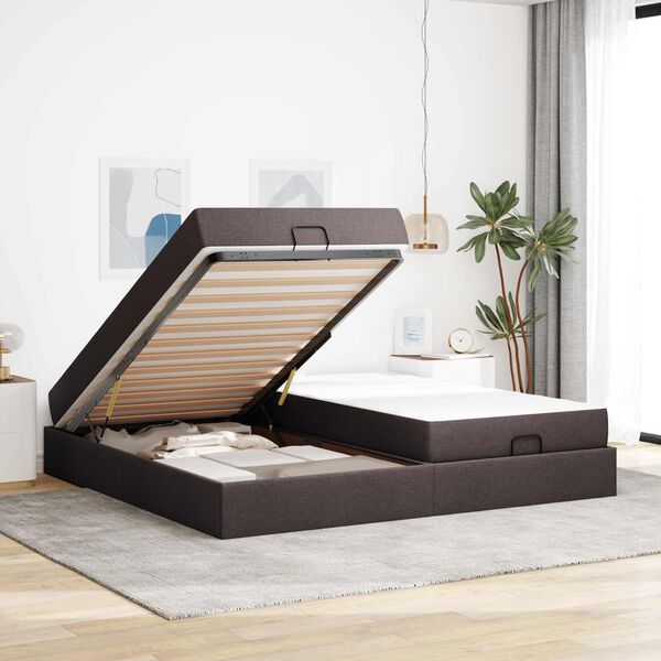 vidaXL Struttura letto con materasso con materasso 2 pcs Tanno Tessuto