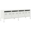 vidaXL Mobile TV Bianco 135x39x43,5 cm in Acciaio Laminato a Freddo